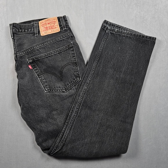 Levi's Other - Vintage Levi's 505 Regular Fit Jeans Mens 38x34 (Actual 36x33) Black Denim Y2K